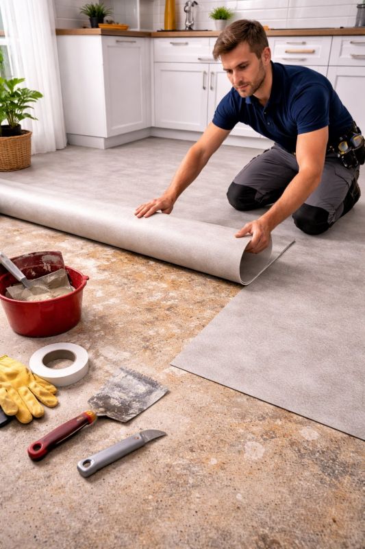 Linoleum Floor Installation in Simonton, TX