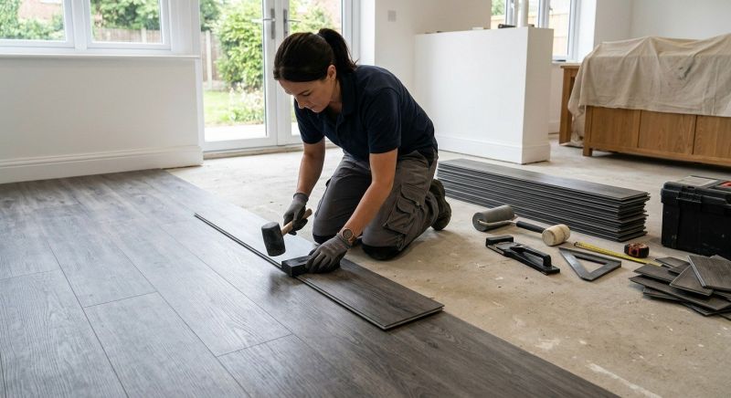 Luxury Vinyl Tile Installation in Guy, TX