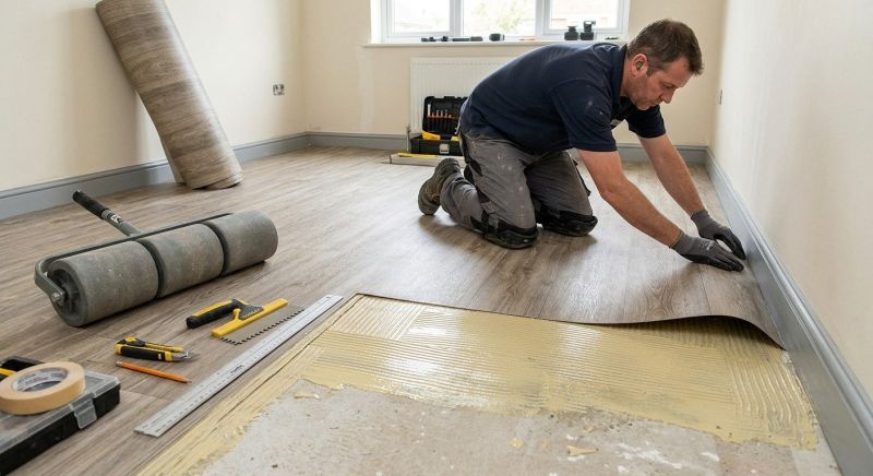 Sheet Flooring Installation in Katy, TX