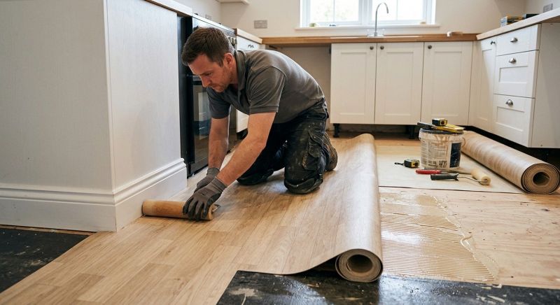 Sheet Linoleum Installation in Rosenberg, TX