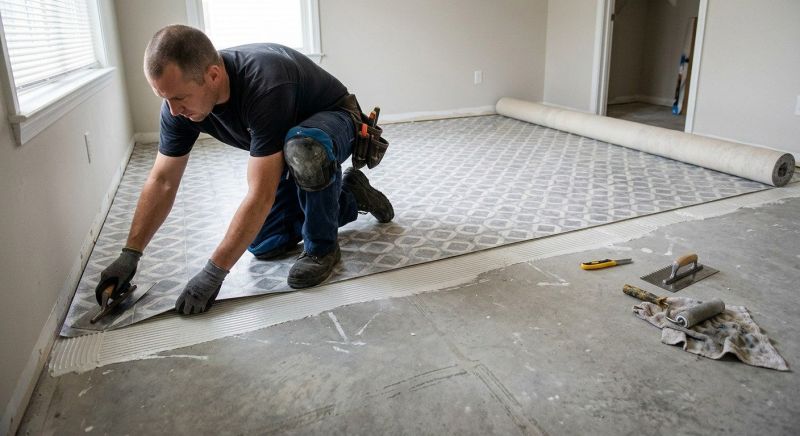 Sheet Vinyl Installation in Simonton, TX